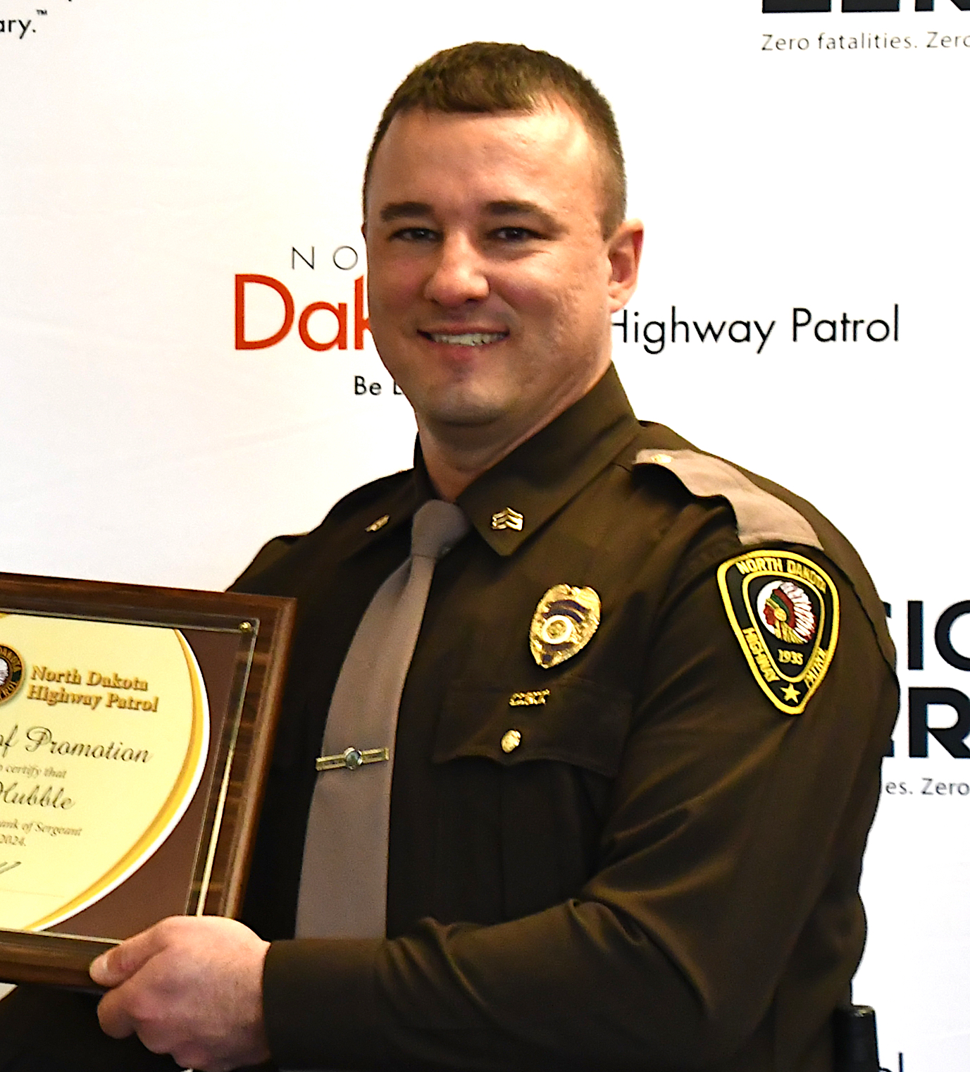 Williston trooper promoted to sergeant - Minot Daily News